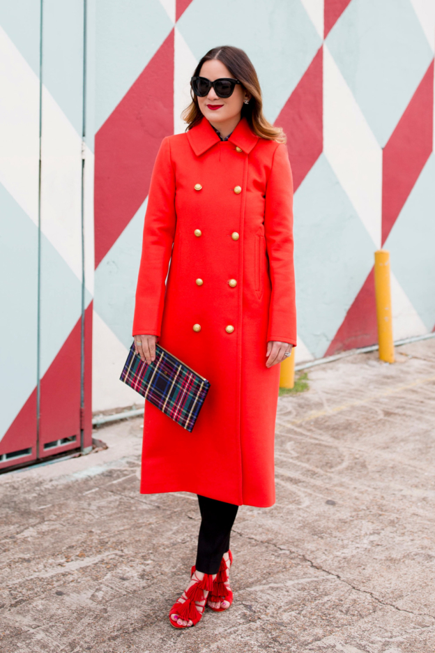 j crew red plaid pants