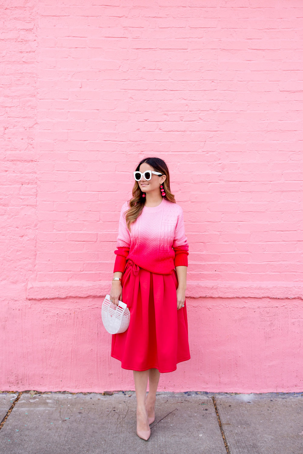 Casual Outfit Combining Red and Pink - A Well Styled Life®