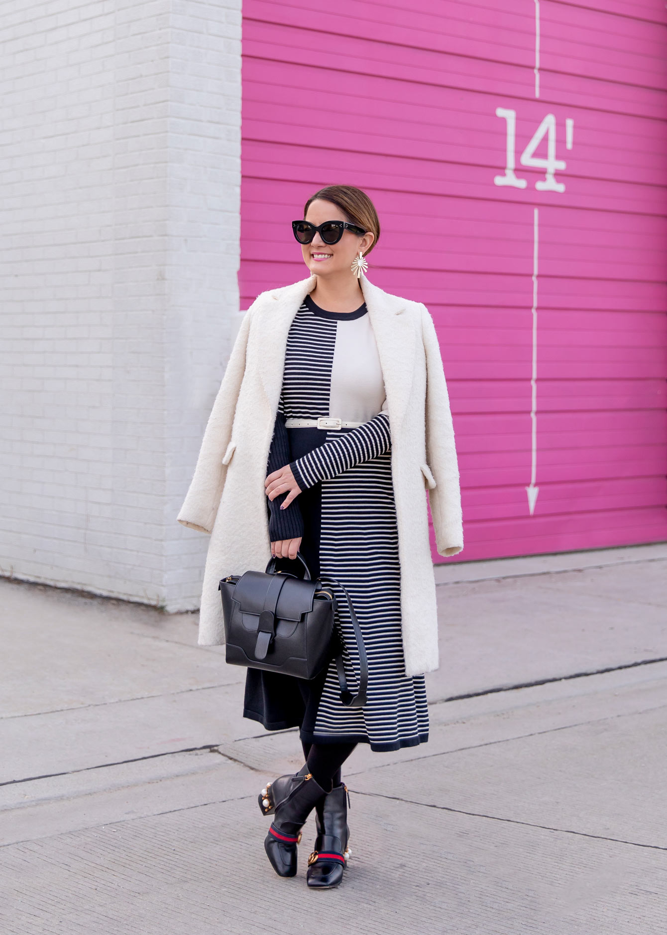 Styling a Stripe Midi Sweater Dress Three Ways - Style Charade