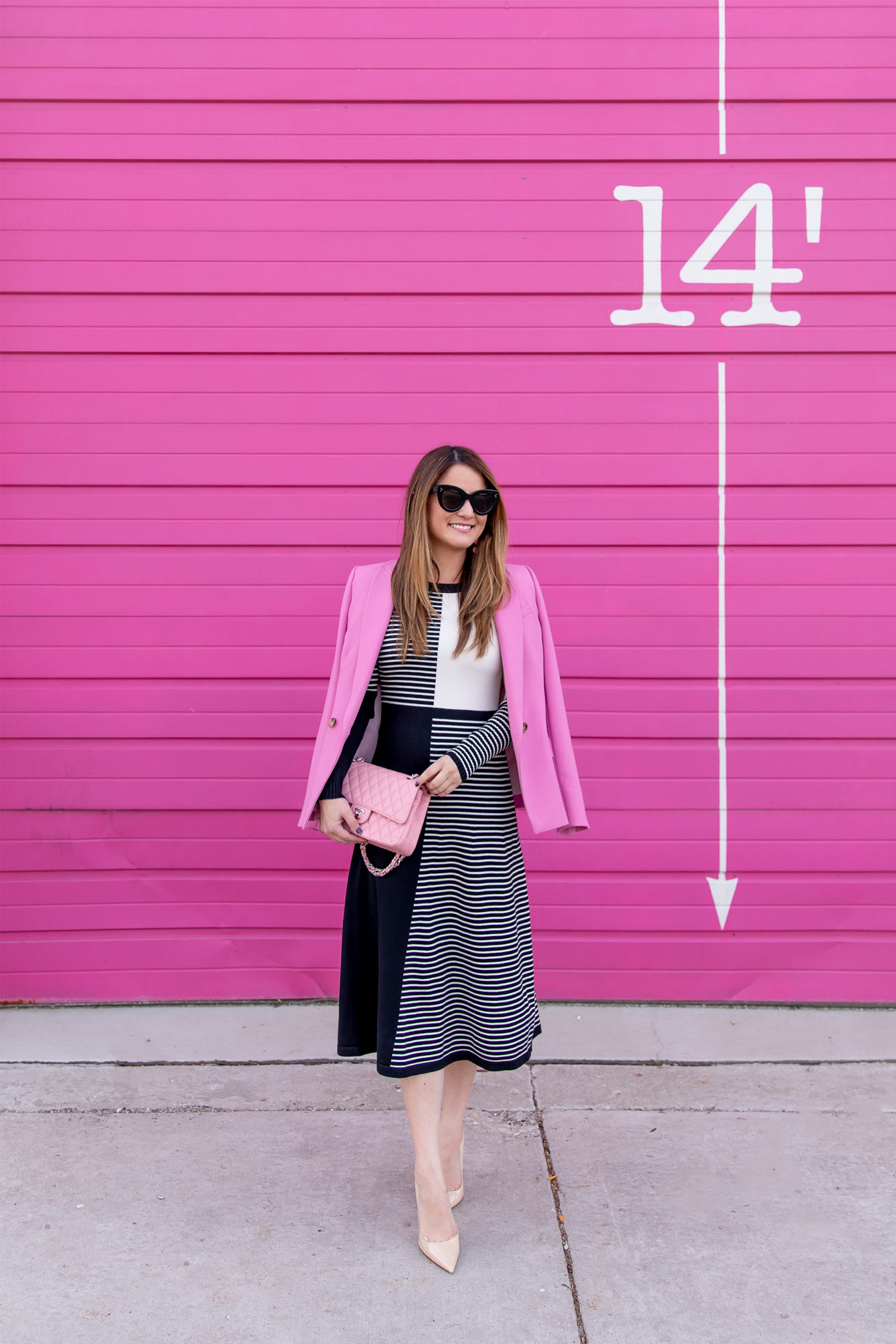 Stripe Midi Sweater Dress