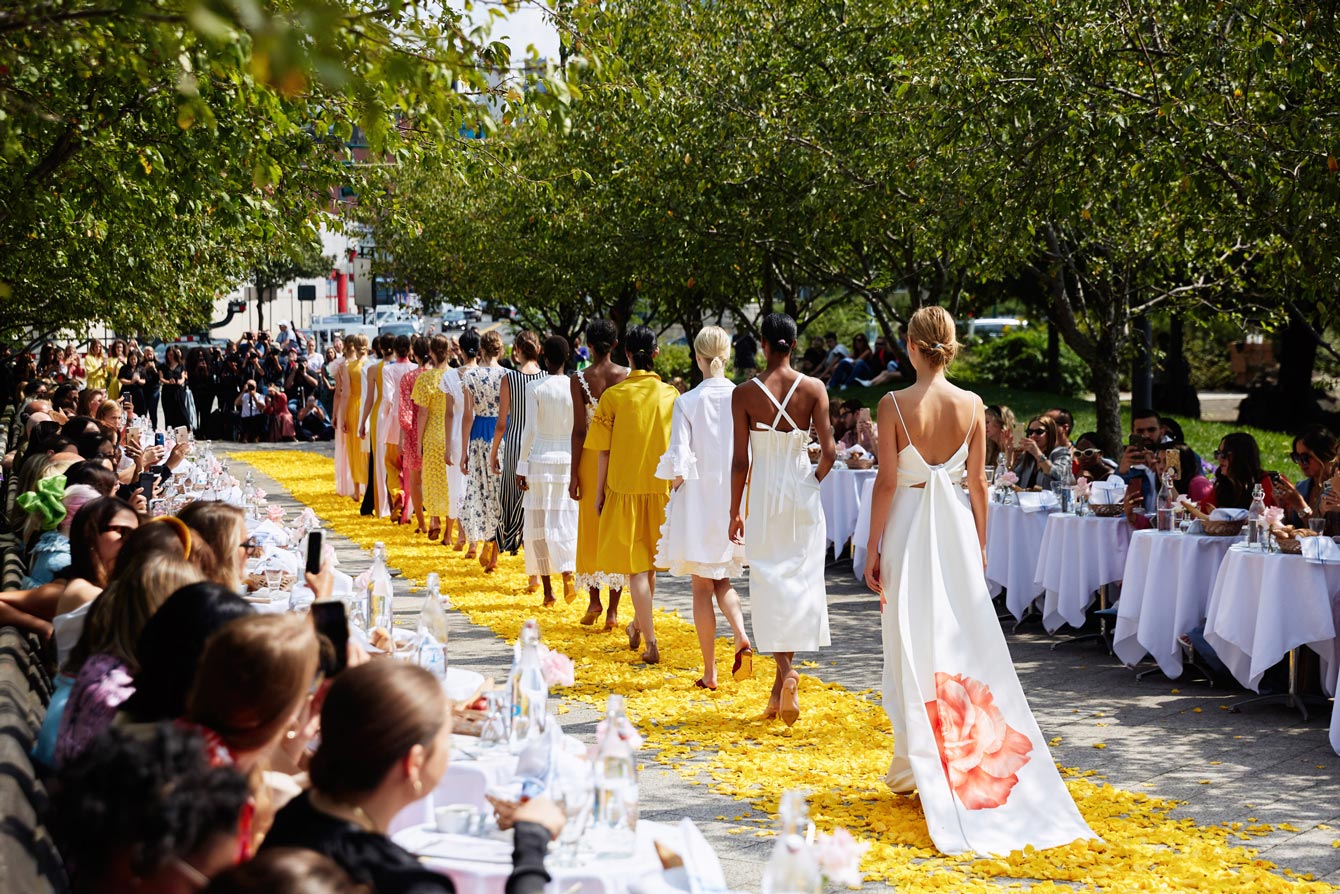 Lela Rose Yellow Petal Runway