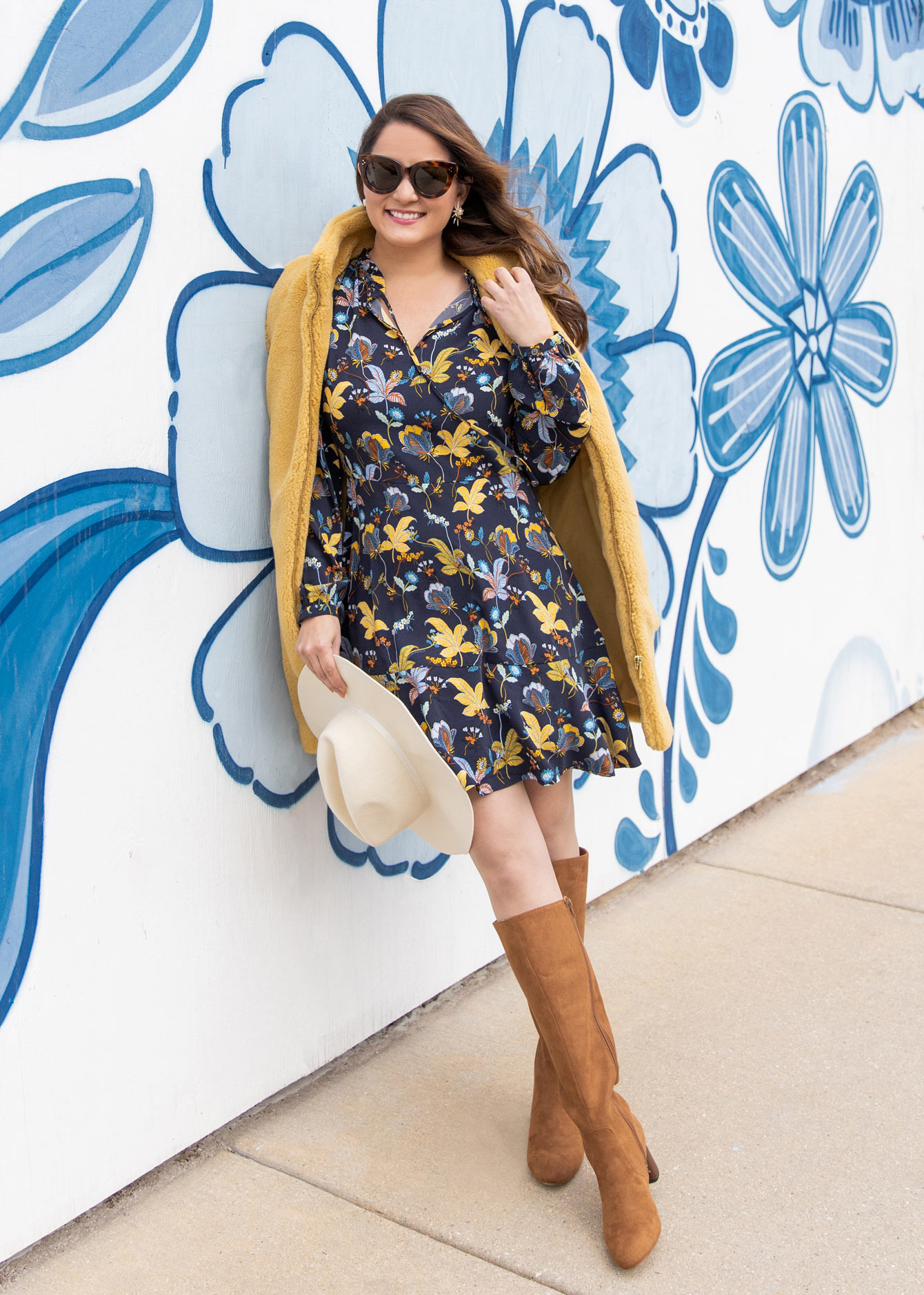 loft yellow floral dress