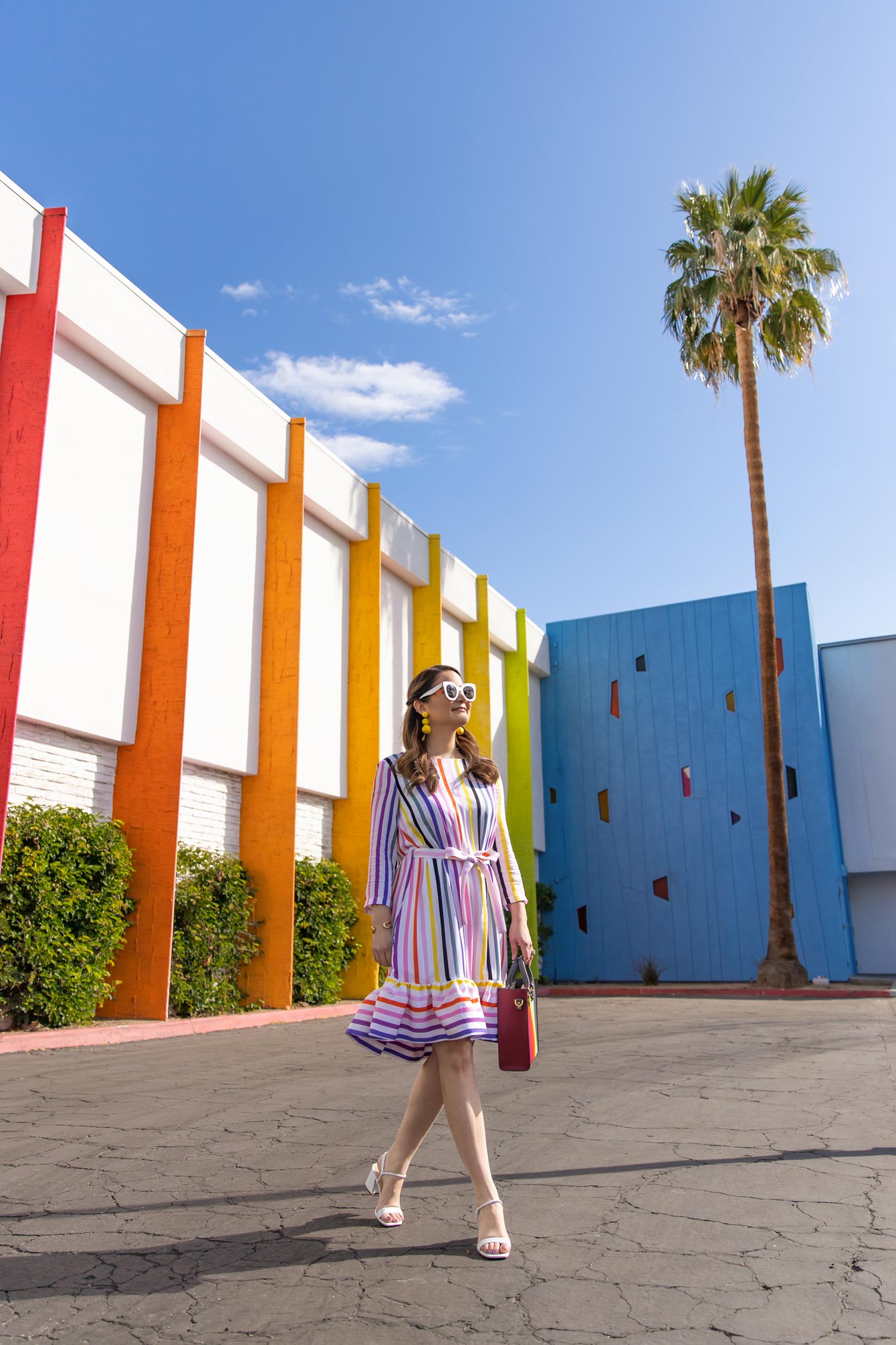 Persifor Rainbow Poppy Dress in Palm Springs Style Charade