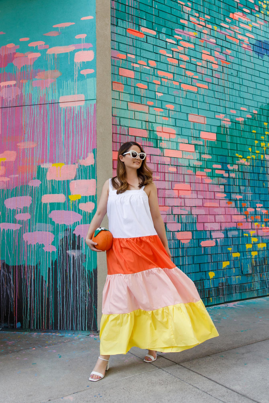 An Affordable Colorblock Tiered Maxi - Style Charade