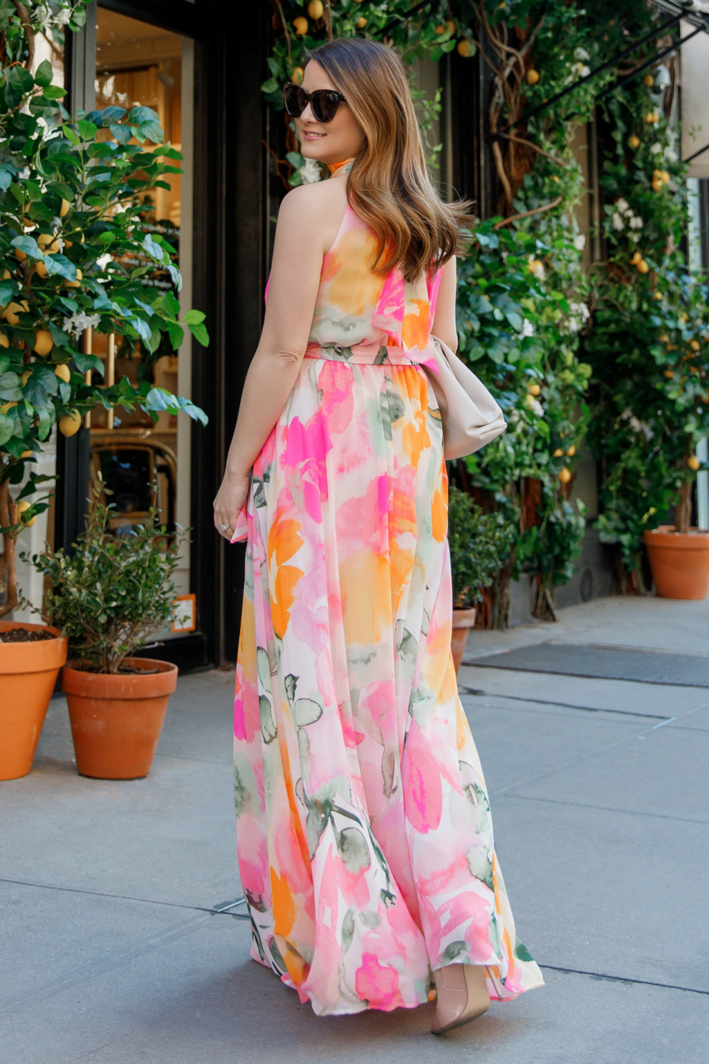 Eliza J Pastel Floral Maxi Dress | New York City - Style Charade