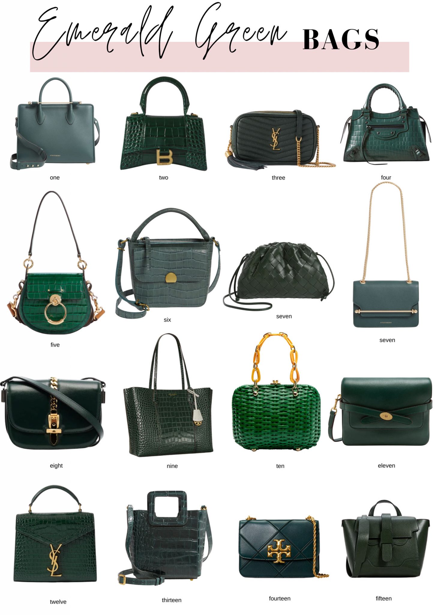 The Best Emerald Green Handbags Style Charade