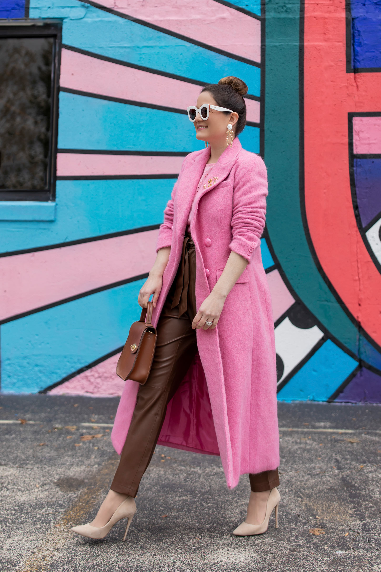 The Best Pink Winter Coat Charlotte Elizabeth Bag - Style Charade