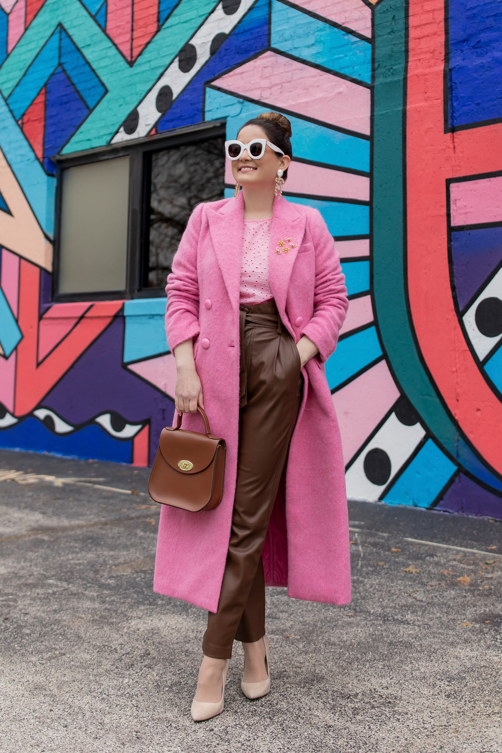 The Best Pink Winter Coat Charlotte Elizabeth Bag - Style Charade