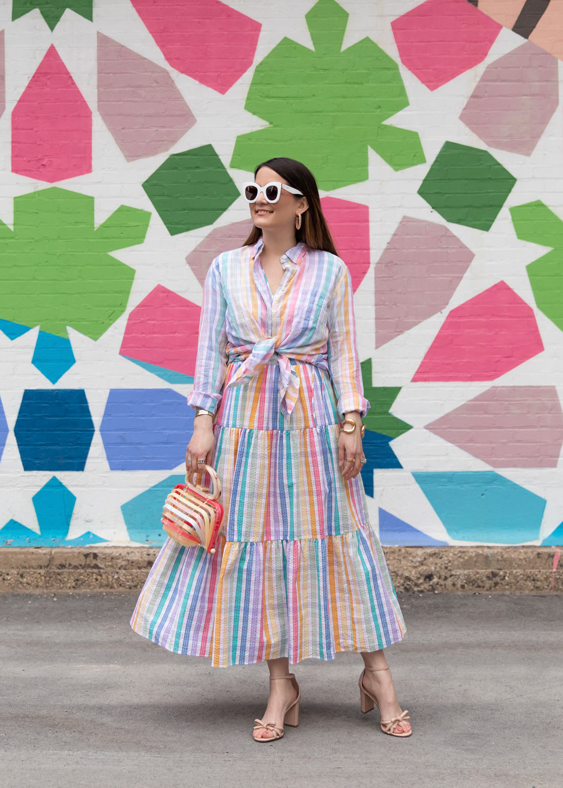 J crew sale pink gingham dress