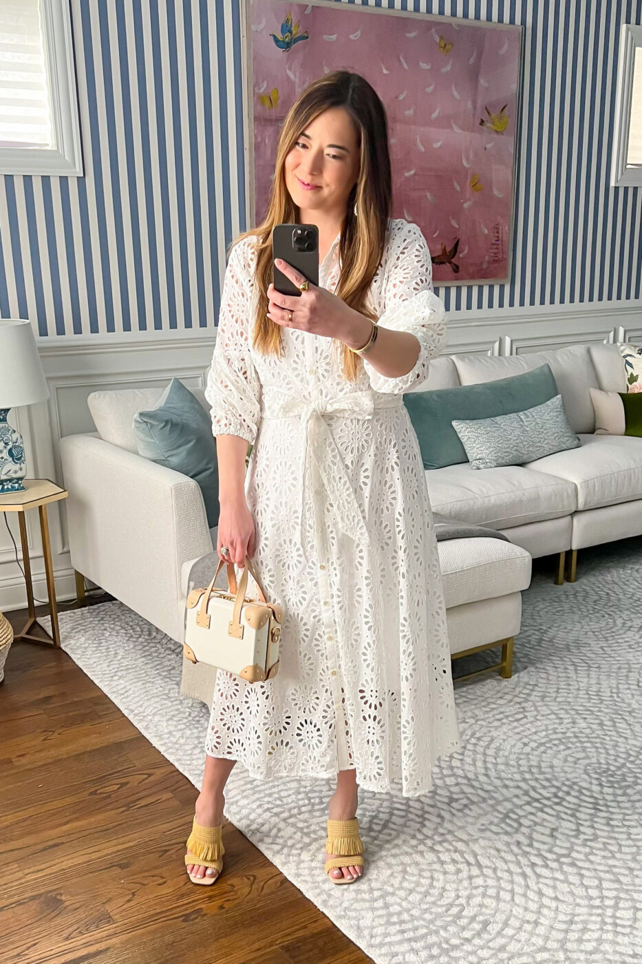 Lilly Pulitzer Sunshine Sale Lilly Sunshine Sale 2022   Lilly Pulitzer Mialynne Eyelet Midi Shirtdress 933x1400 