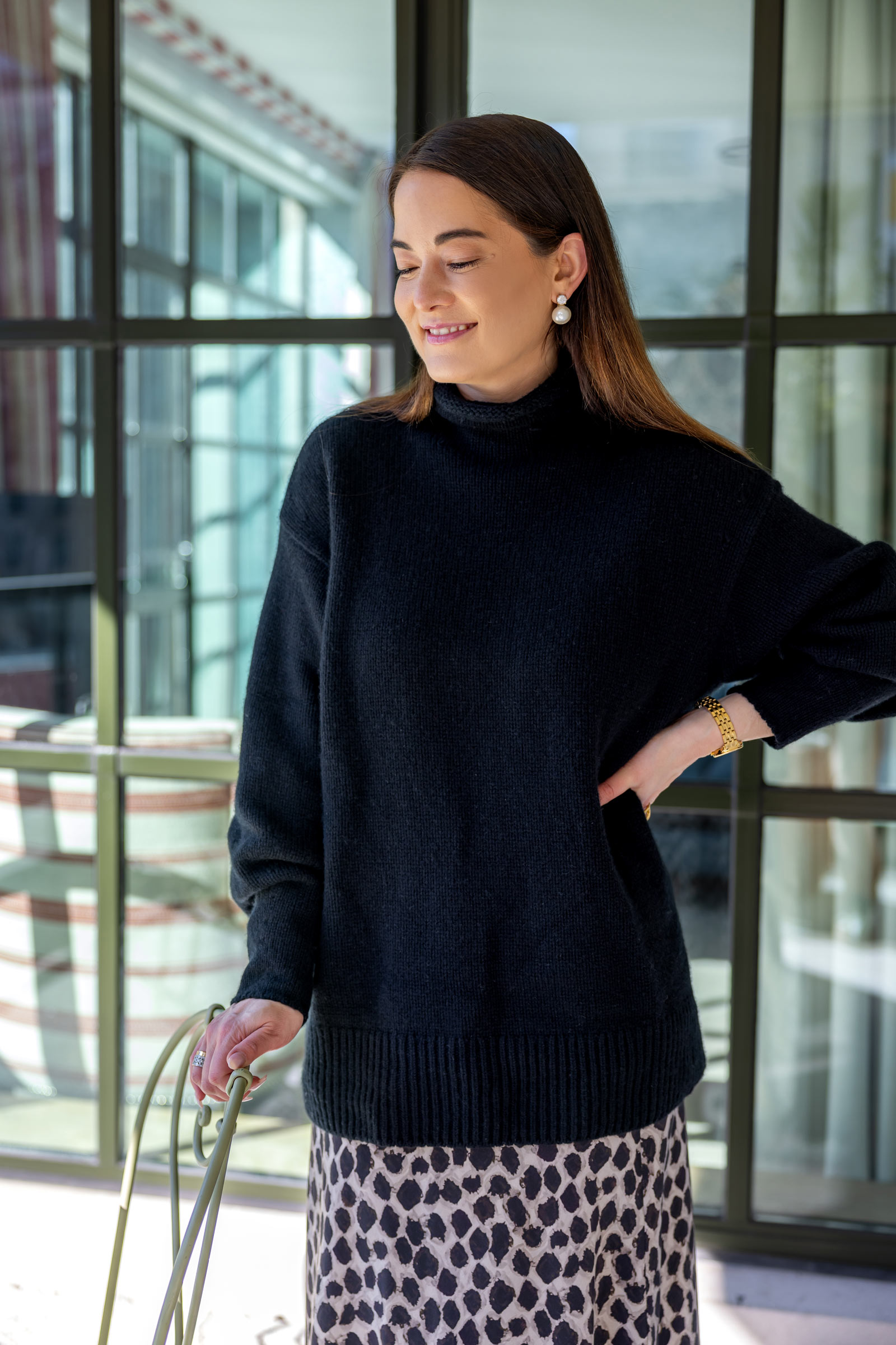 M.M.LaFleur Black Cashmere Sweater