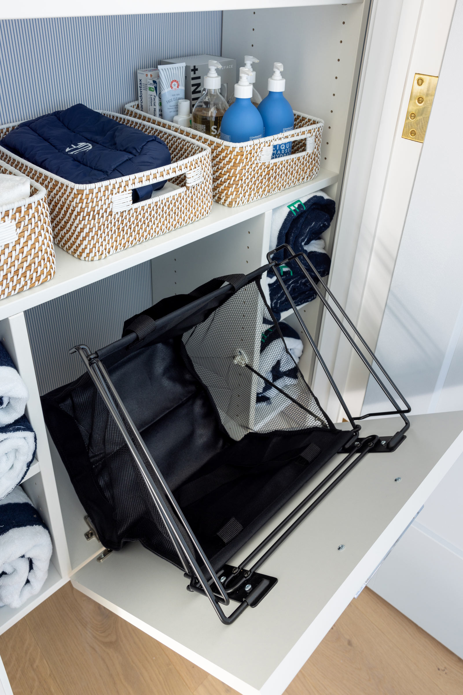 Built-In Hamper System Closet