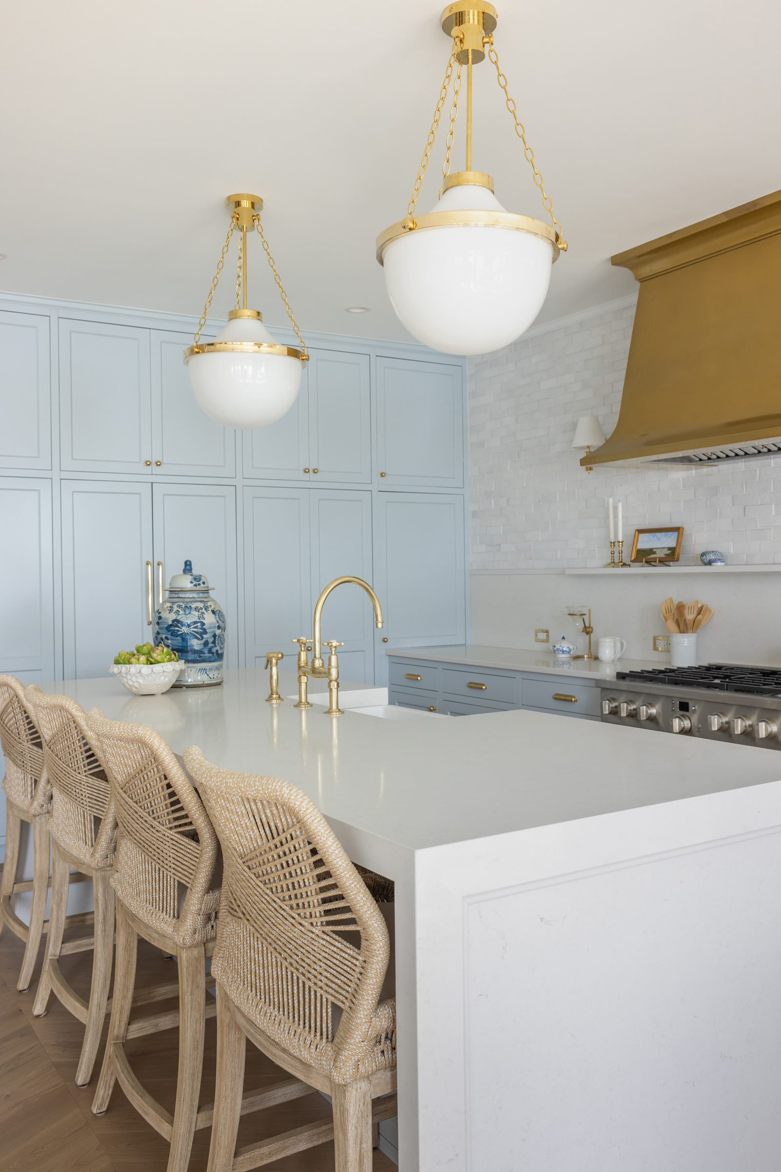 Kitchen Renovation Blue Cabinetry